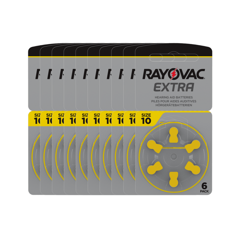 Rayovac Hörgerätebatterien 60 Stück Rayovac Hörgerätebatterien 10