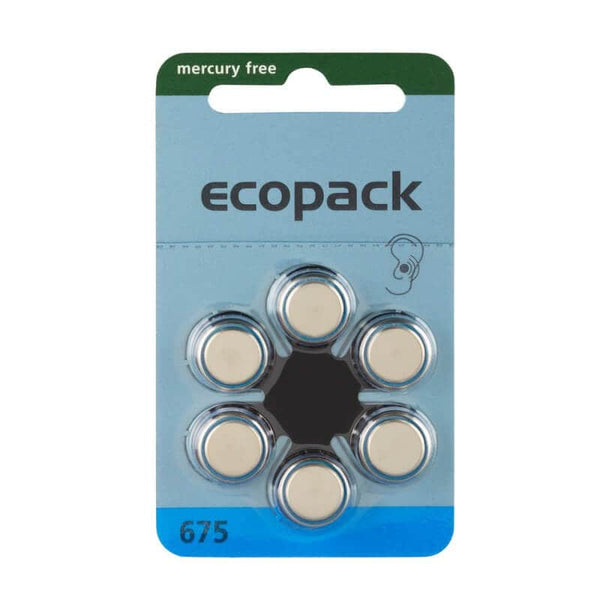 Ecopack Zubehör Hörgerätebatterien Ecopack 675